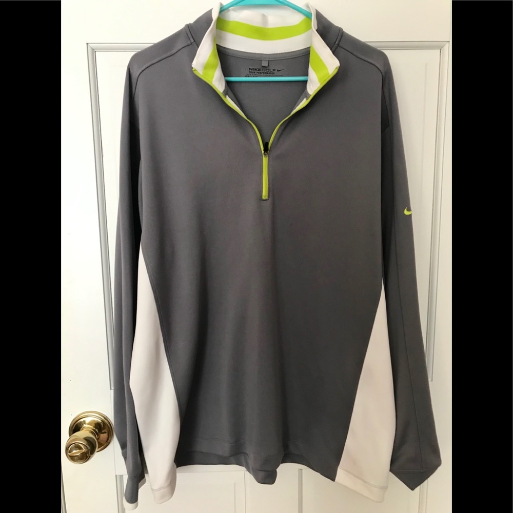 Nike Golf 3/4 Zip Pullover Gray XL